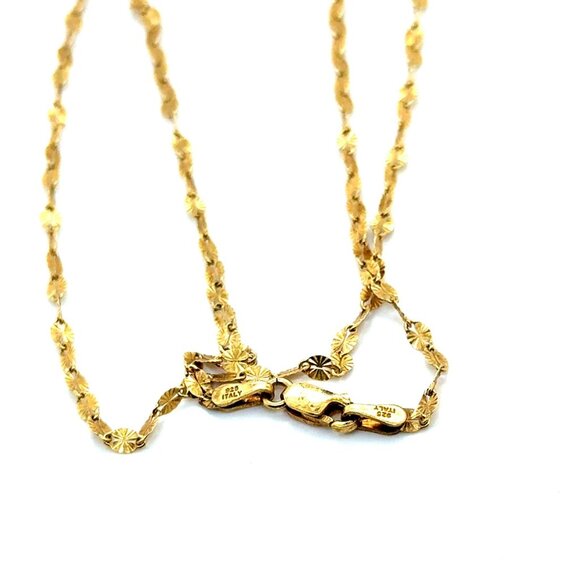 925 Gold Vermeil Choker Chain - Picture 3 of 3